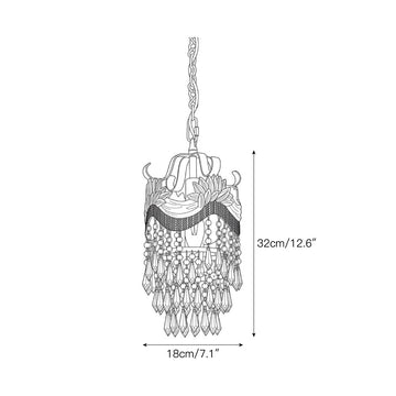 Mayfield Crystal Pendant Lamp – detail 3 — Dimension drawings 1