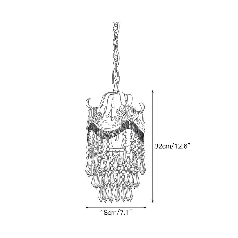 Mayfield Crystal Pendant Lamp – detail 3 — Dimension drawings 1