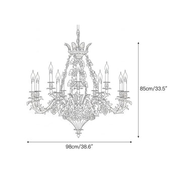 Mazarin Chandelier – detail 5 — Dimension drawings 3