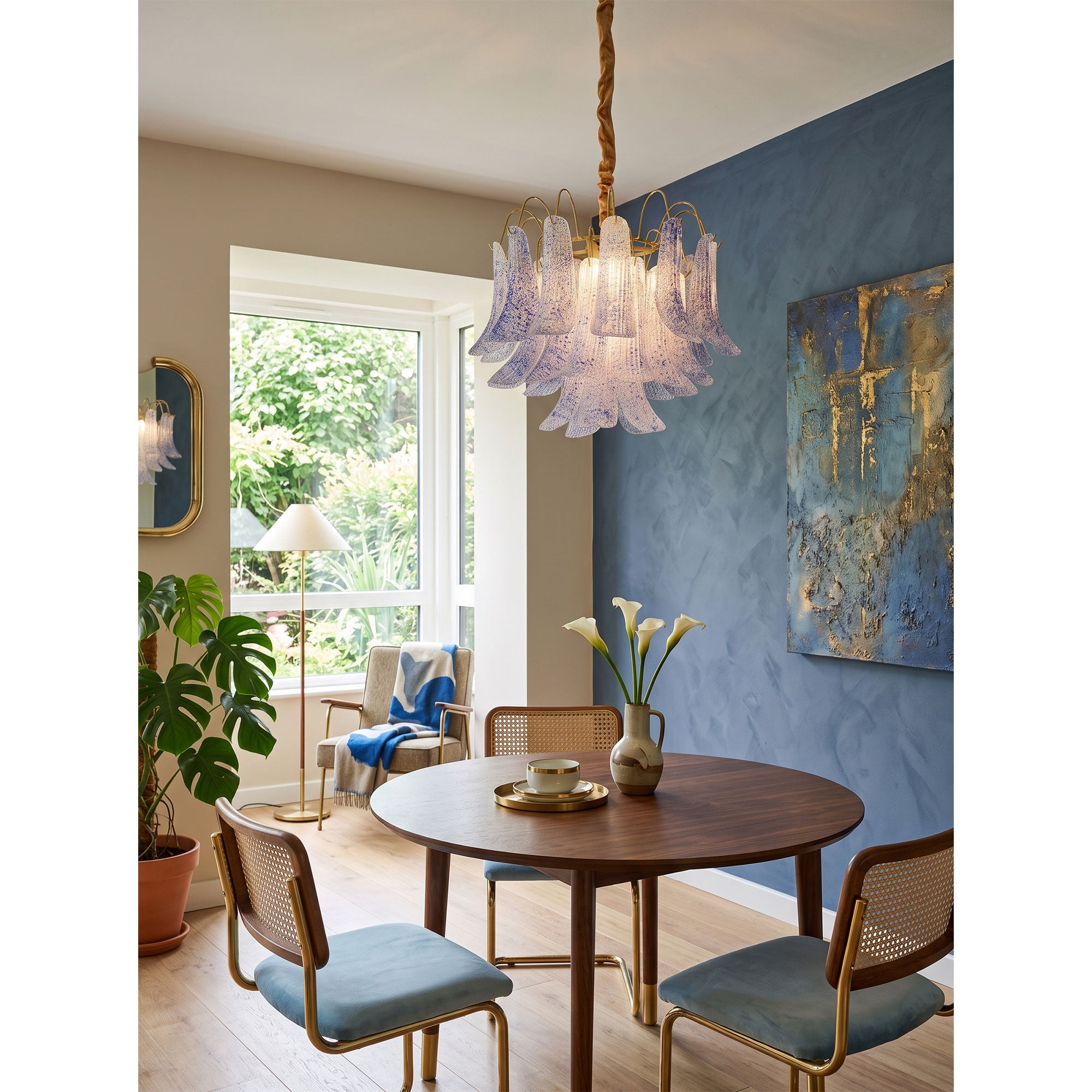 Confetti Glass Tiered Chandelier