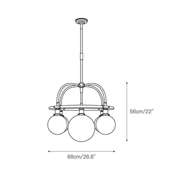 McCarren Chandelier – detail 3 — Dimension drawings 1