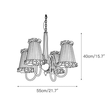 Mcveigh Chandelier – detail 3 — Dimension drawings 1