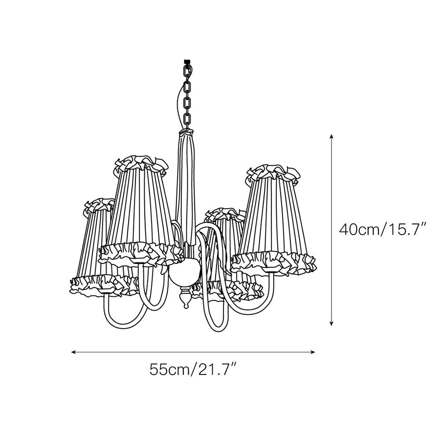 Mcveigh Chandelier – detail 3 — Dimension drawings 1