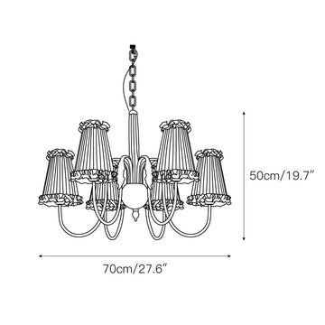 Mcveigh Chandelier – detail 4 — Dimension drawings 2