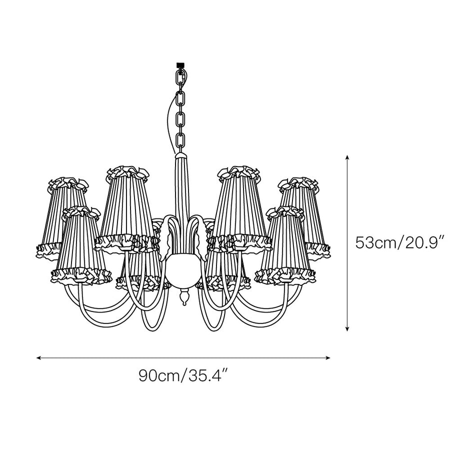Mcveigh Chandelier – detail 5 — Dimension drawings 3