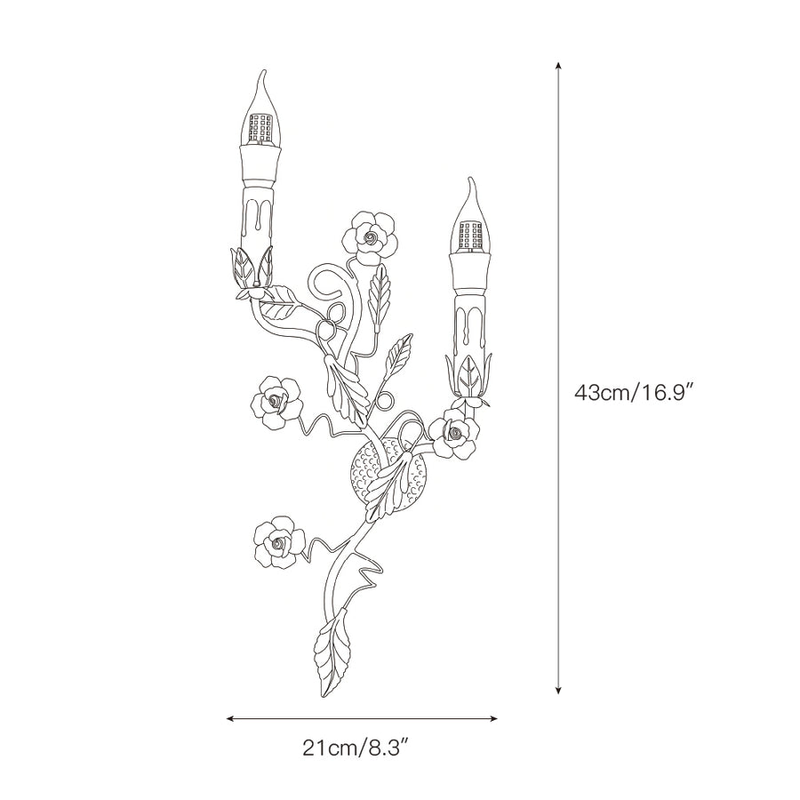 Mechini Wall Lamp – detail 3 — Dimension drawings 1