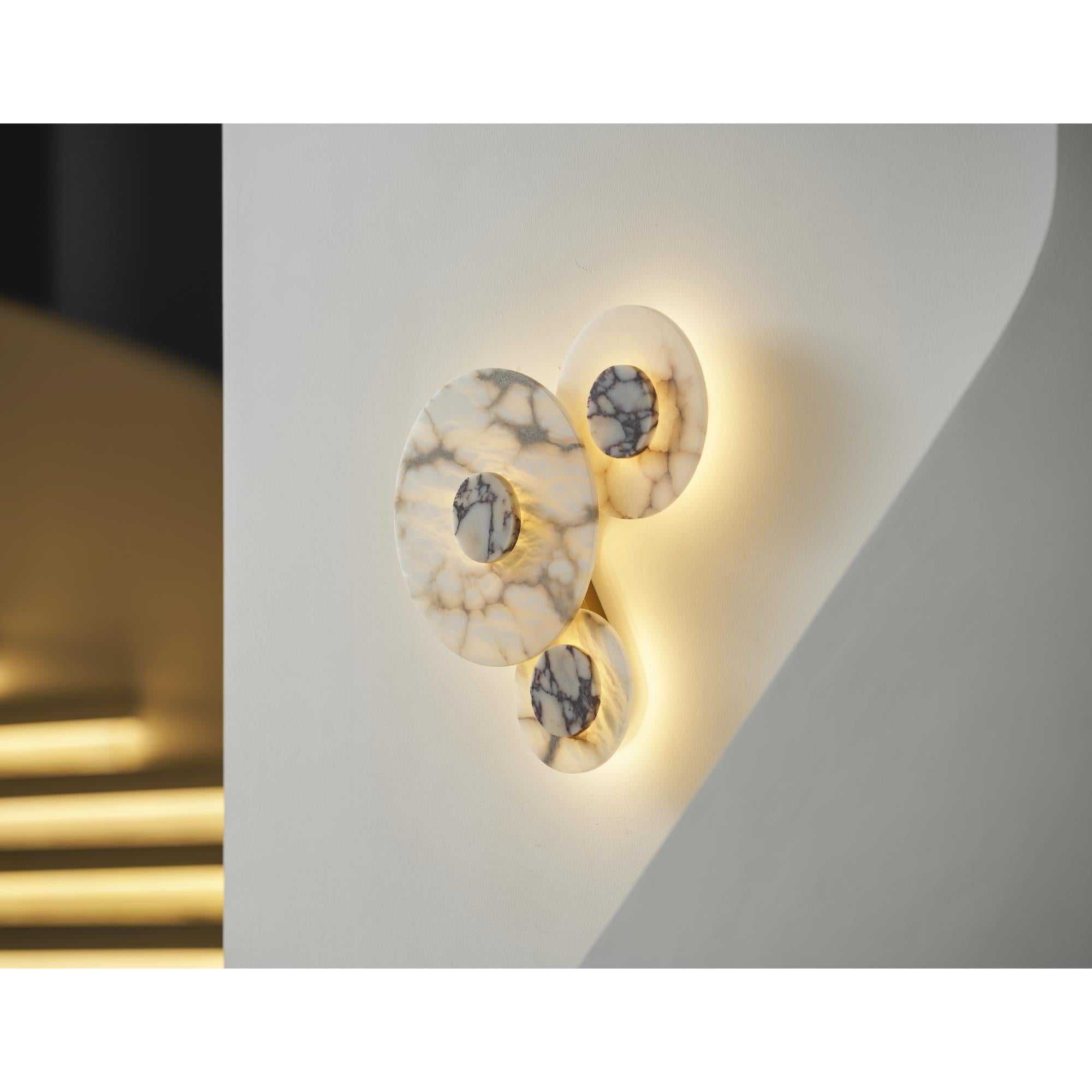 Median Combination Alabaster Wall Lamp