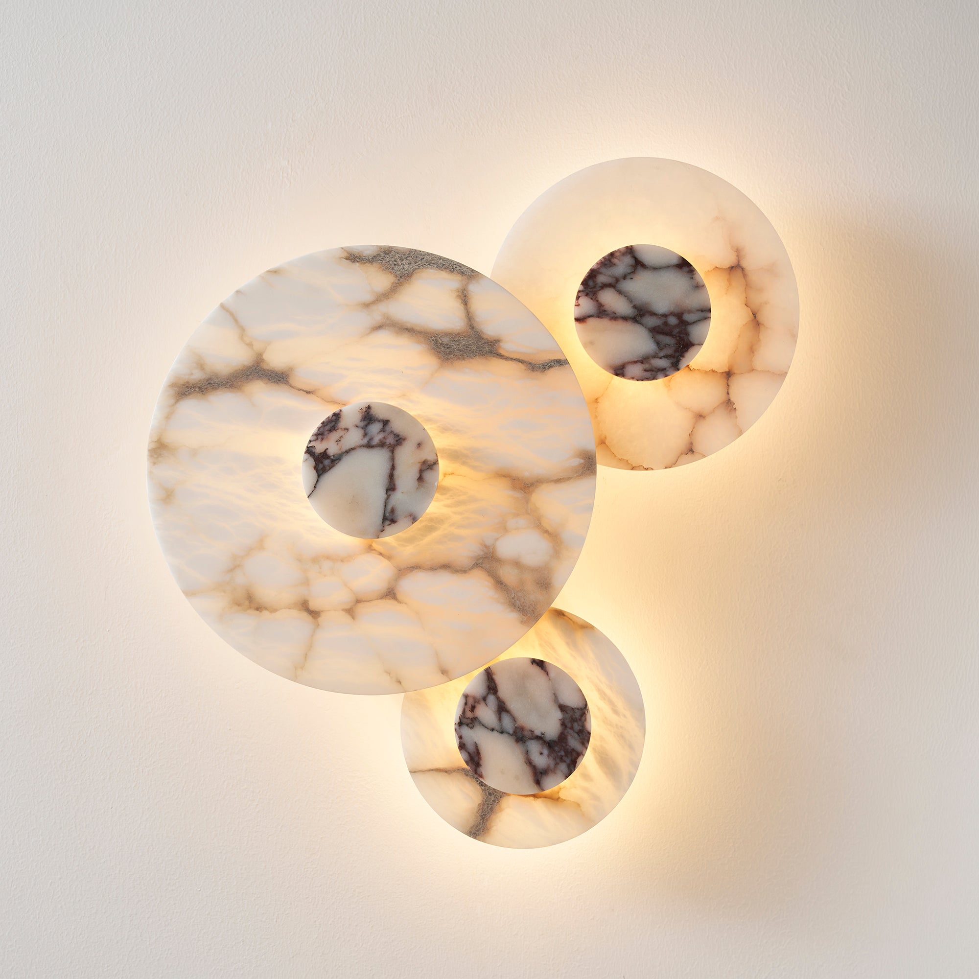 Median Combination Alabaster Wall Lamp