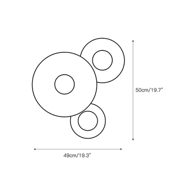 Median Combination Alabaster Wall Lamp – detail 3 — Dimension drawings 1