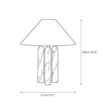 Medici Table Lamp – detail 3 — Dimension drawings 1