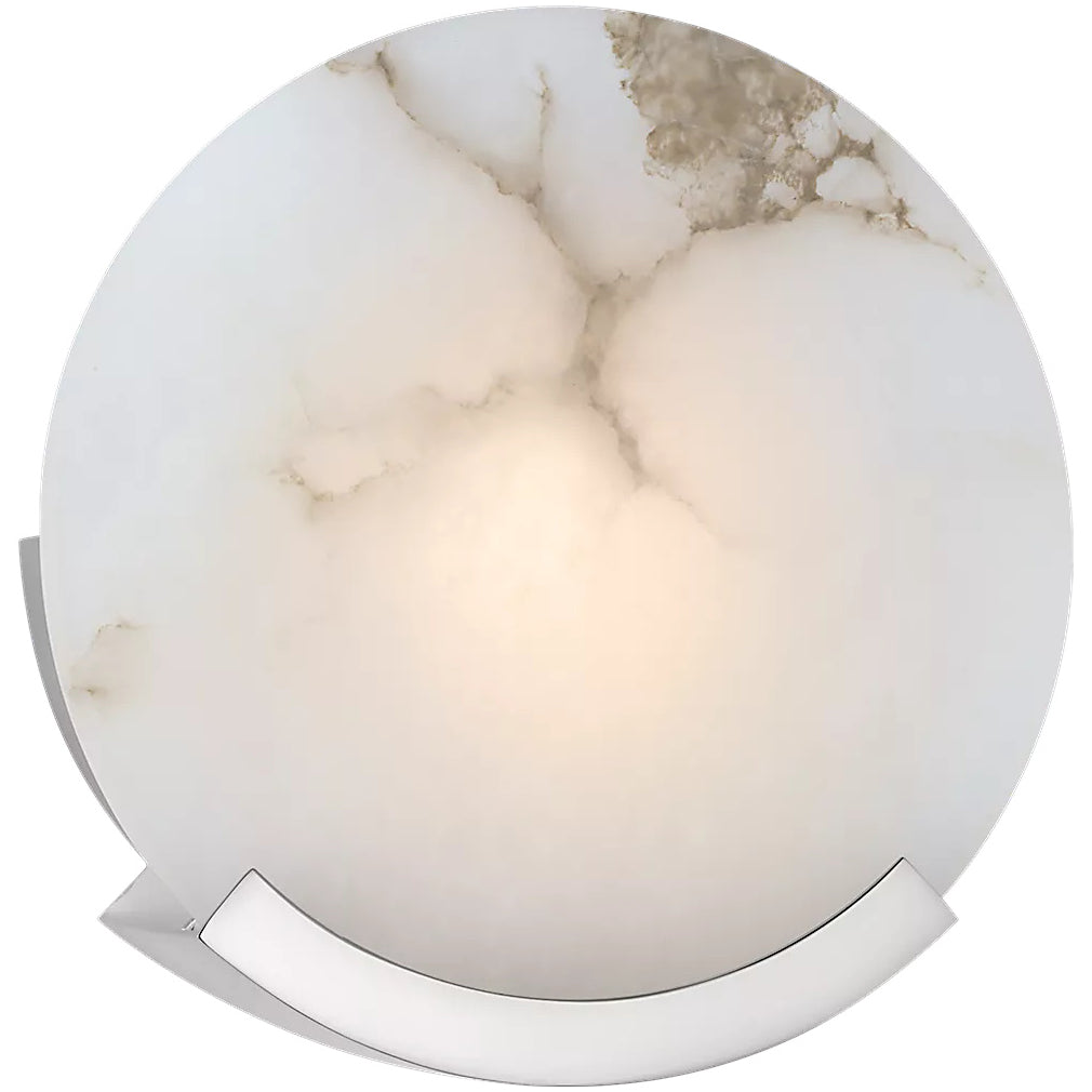 Melange Round Alabaster Wall Lamp