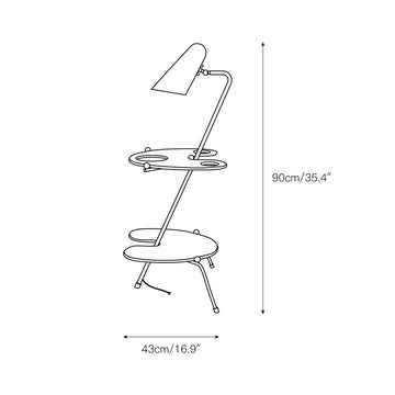 Melder Floor Lamp – detail 3 — Dimension drawings 1