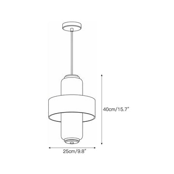 Melrose Alabaster Pendant Lamp – detail 3 — Dimension drawings 1