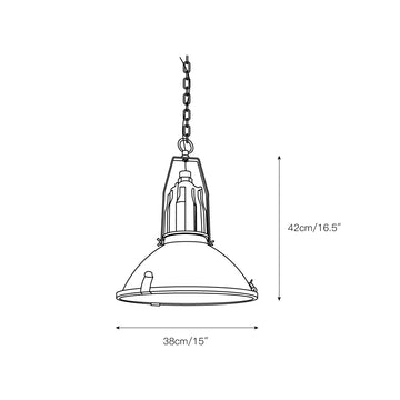 Mercana Zaio Pendant Light – detail 3 — Dimension drawings 1