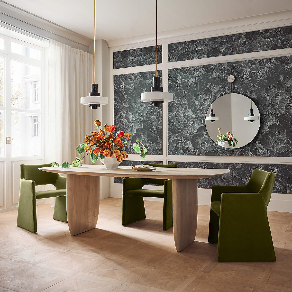 Mercury Green Marble Pendant Lamp