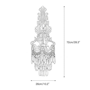 Mesas Brass Wall Lamp – detail 5 — Dimension drawings 1