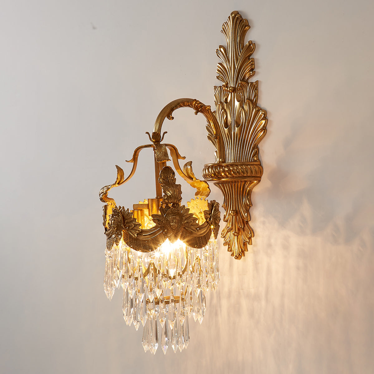 Mesas Brass Wall Lamp