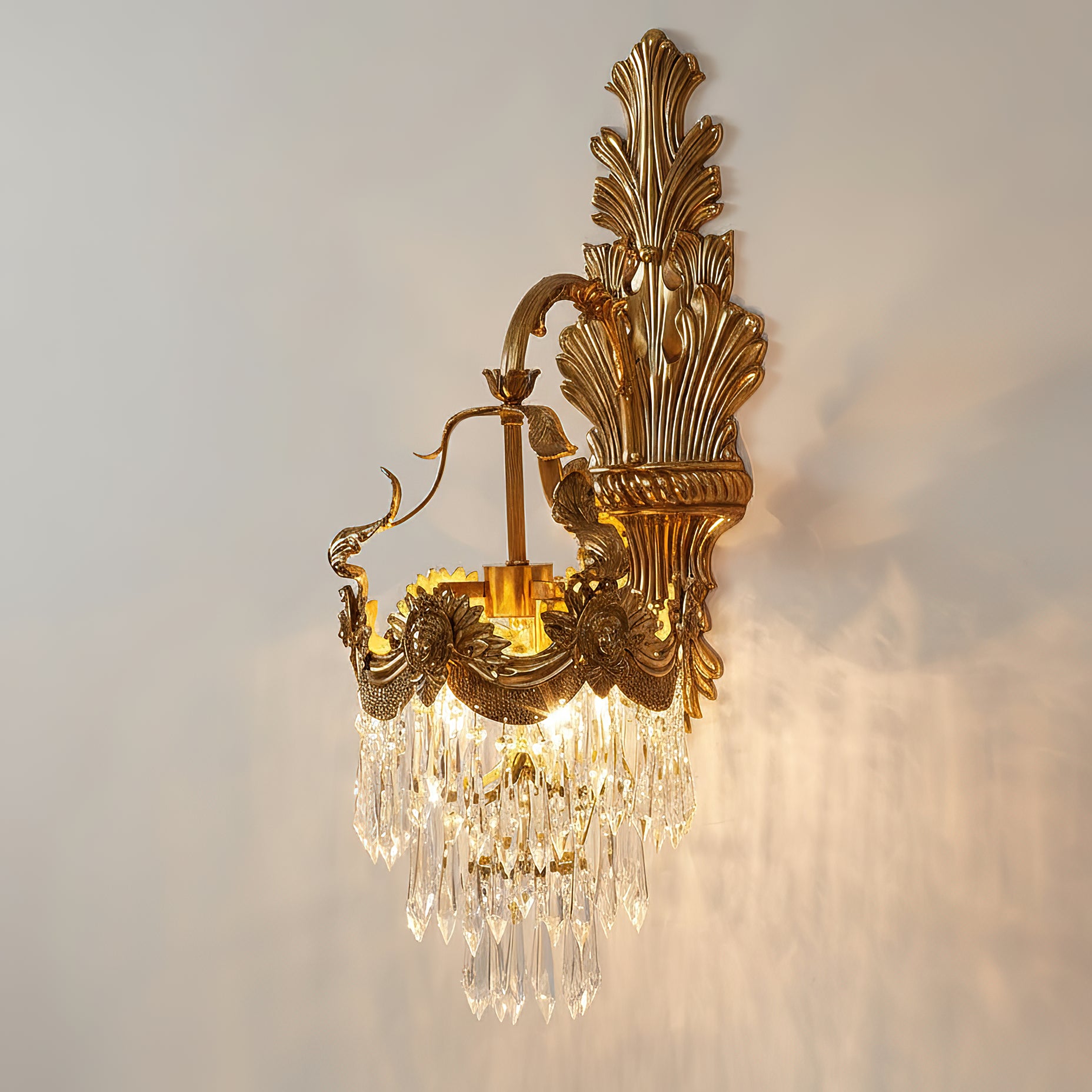 Mesas Brass Wall Lamp