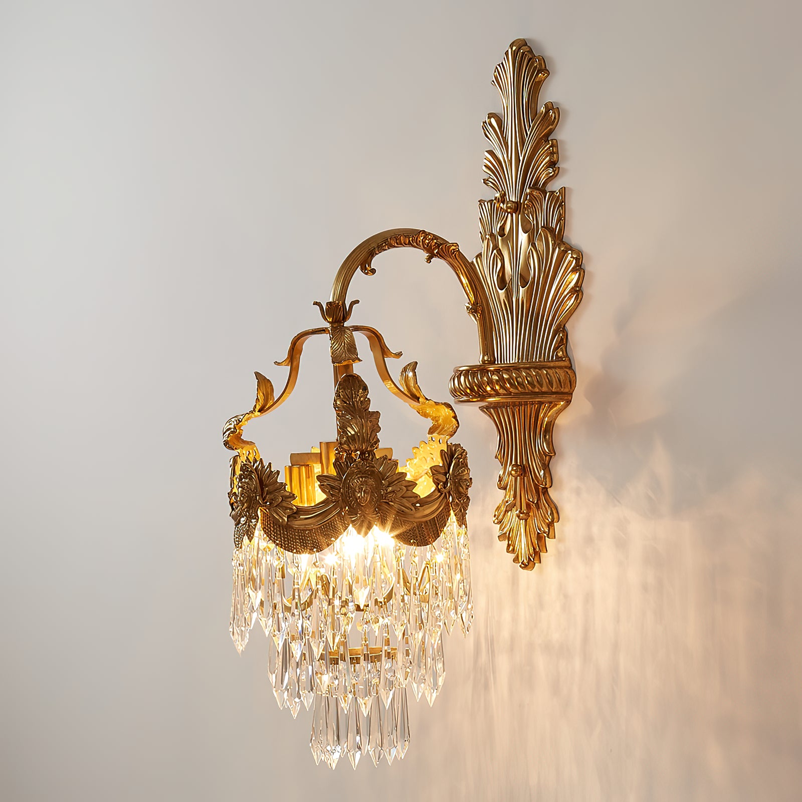 Mesas Brass Wall Lamp