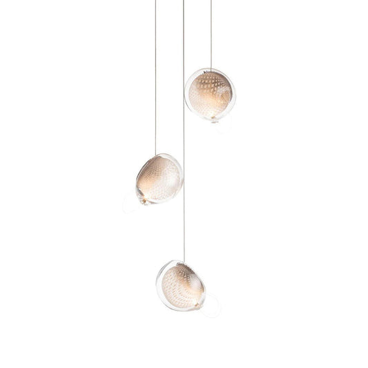 Mesh Glass Cluster Chandelier