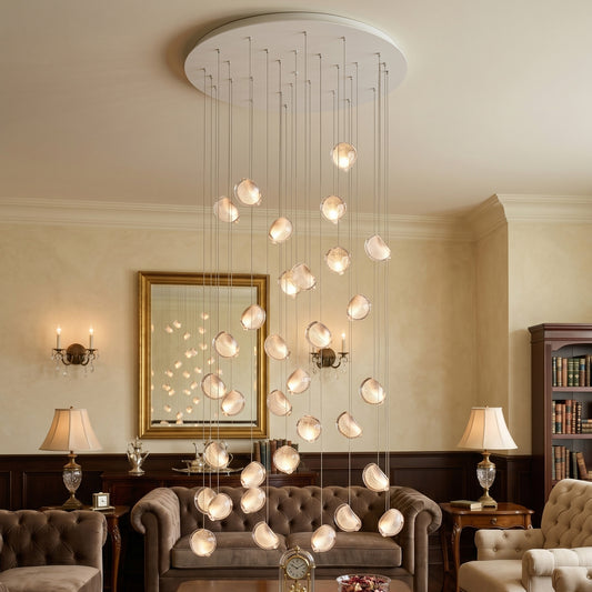 Mesh Glass Cluster Chandelier