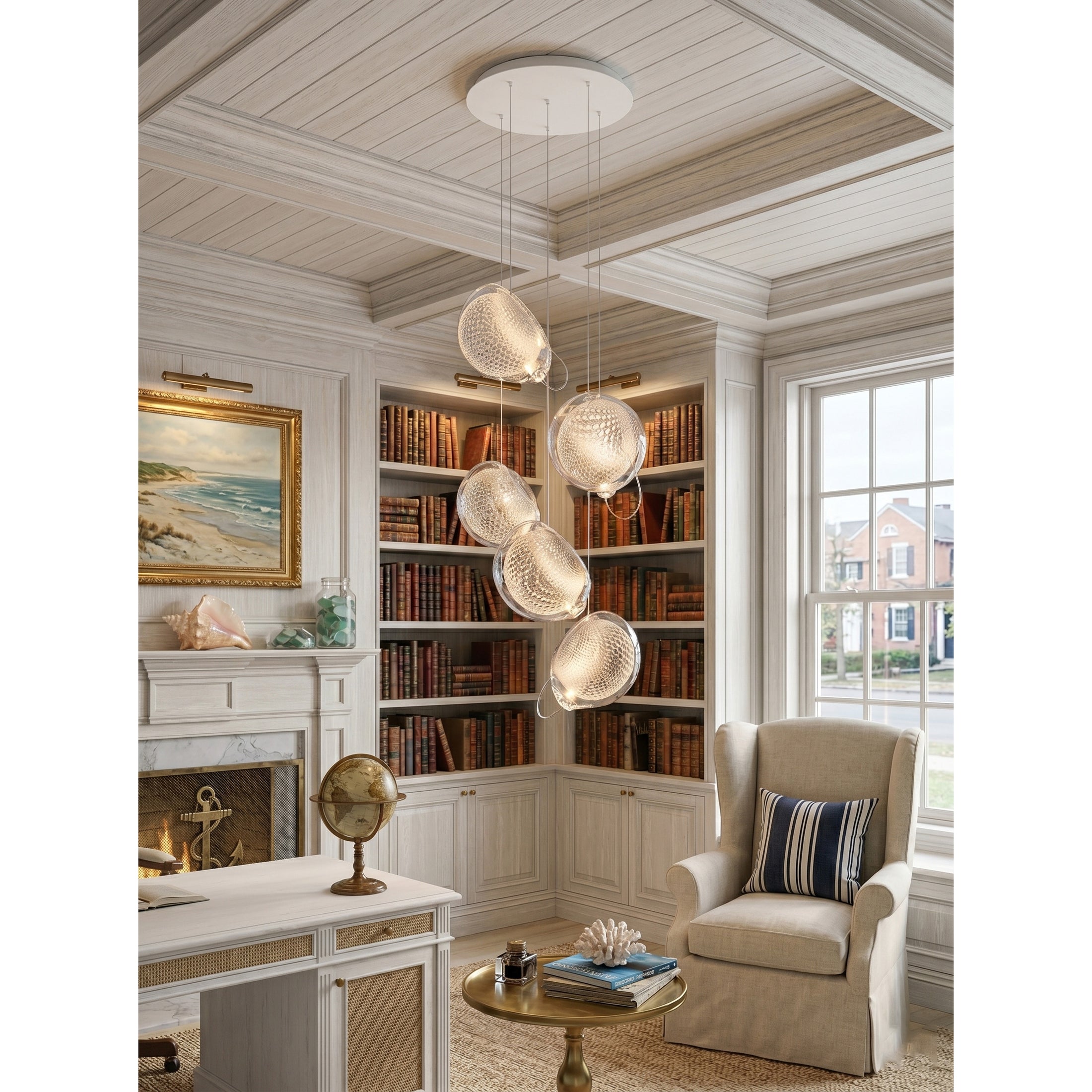 Mesh Glass Cluster Chandelier