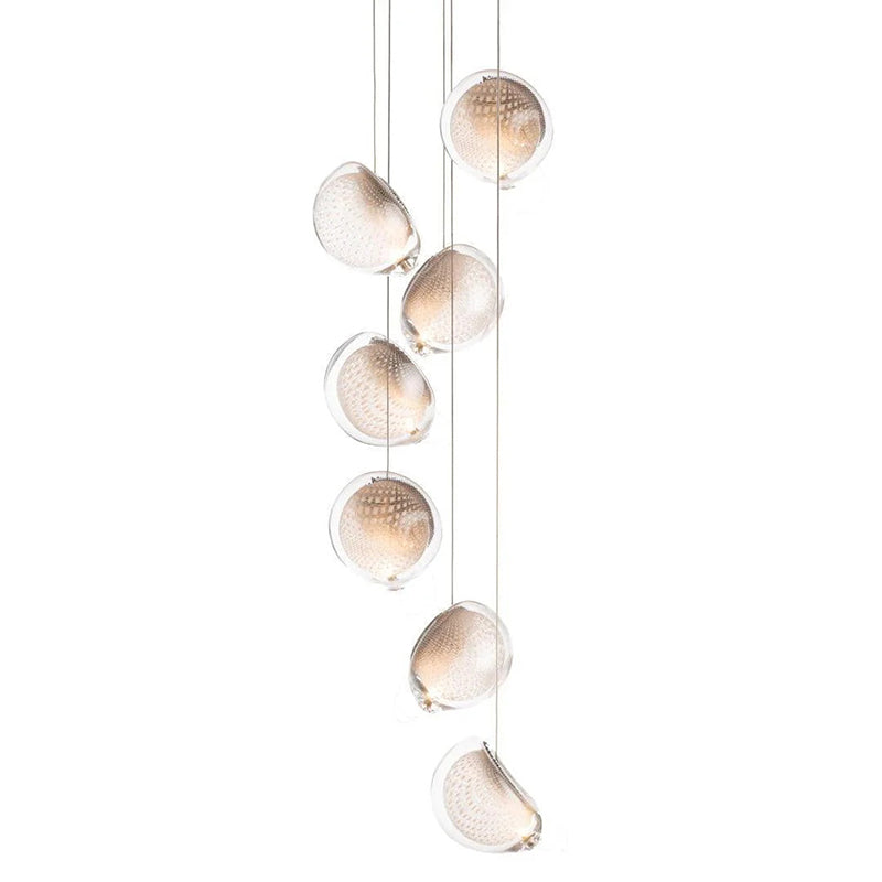 Mesh Glass Cluster Chandelier