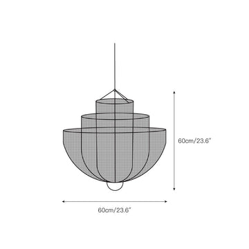 Meshmatics Chandelier – detail 3 — Dimension drawings 1