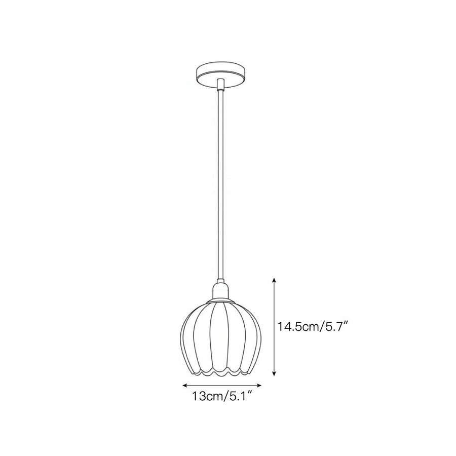 Mian Lampada a Sospensione in Alabastro — Dimension drawings 1