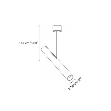 Mib Short Surface-Mounted Spotlight – detail 3 — Dimension drawings 1