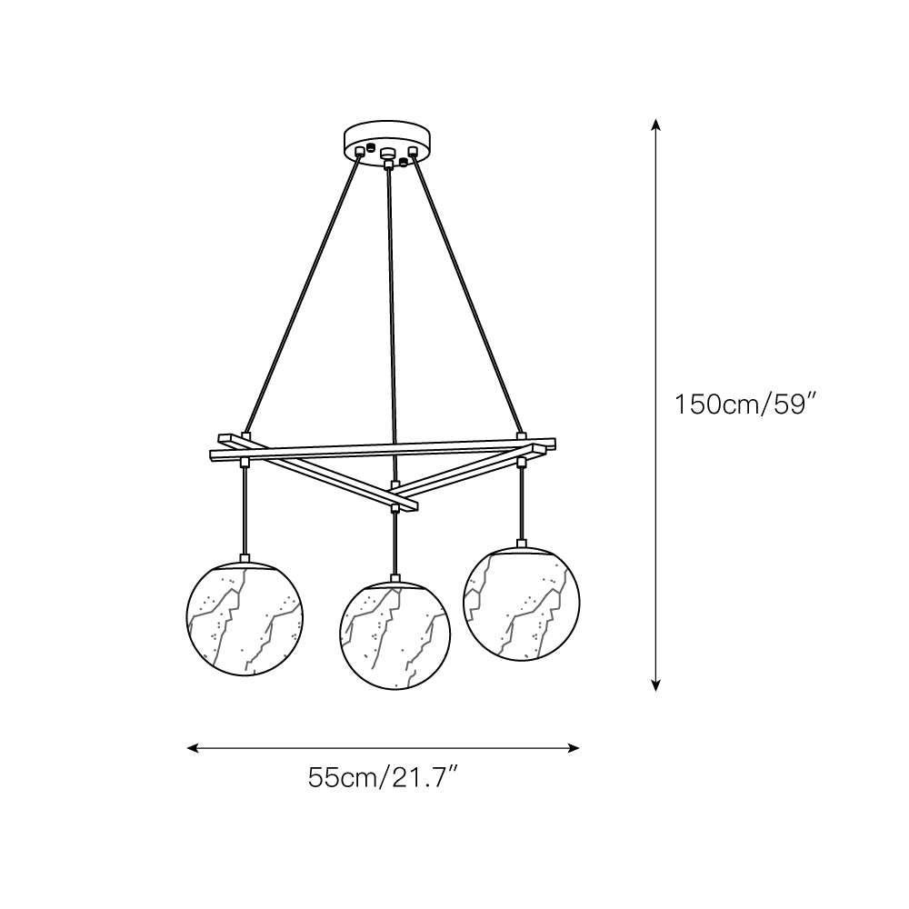 Miira Alabaster Chandelier