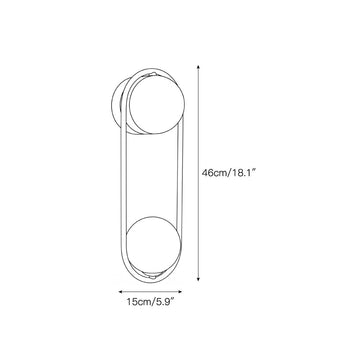 Mila Alabaster Wall Sconce – detail 3 — Dimension drawings 1