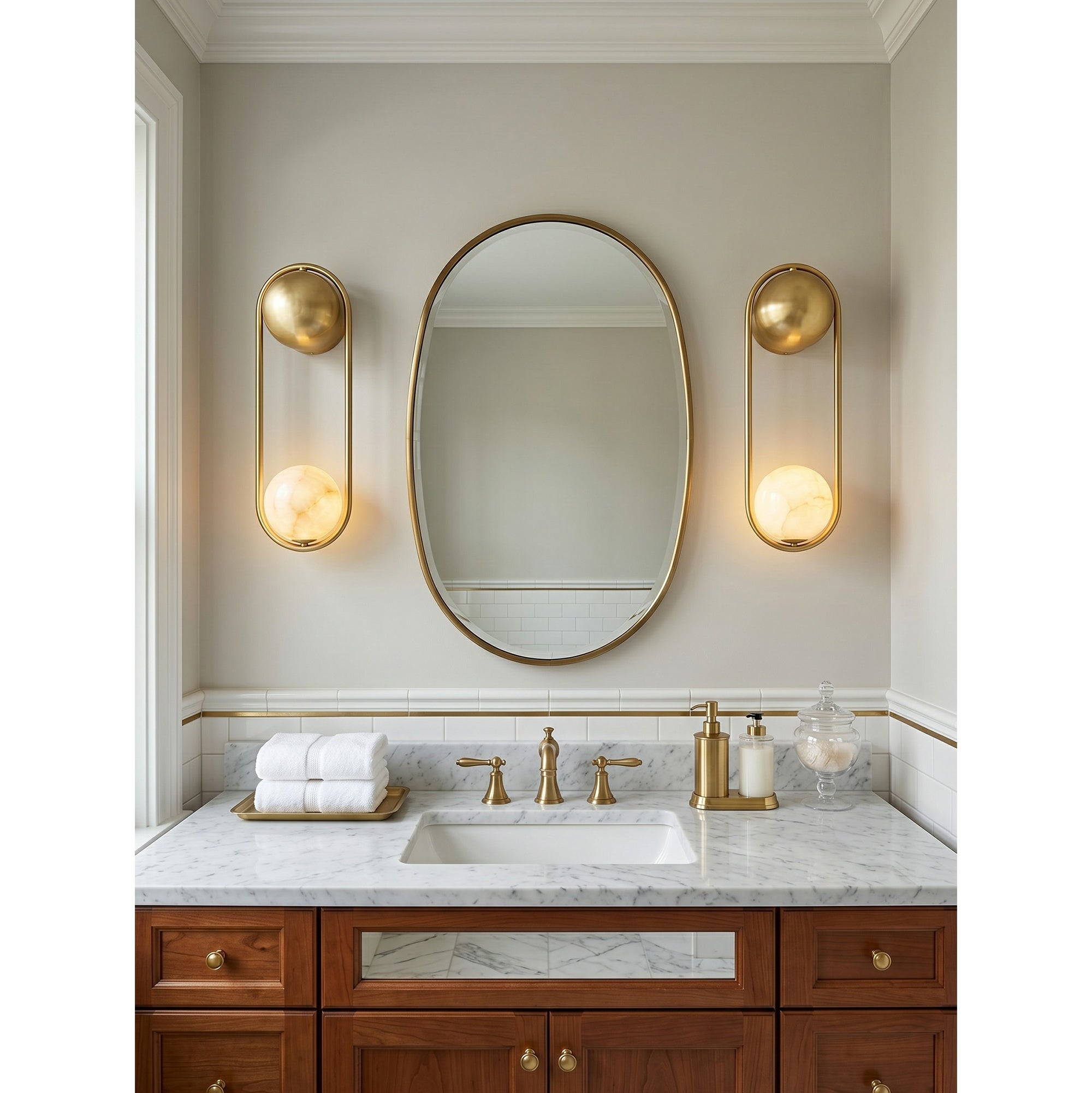 Mila Alabaster Wall Sconce