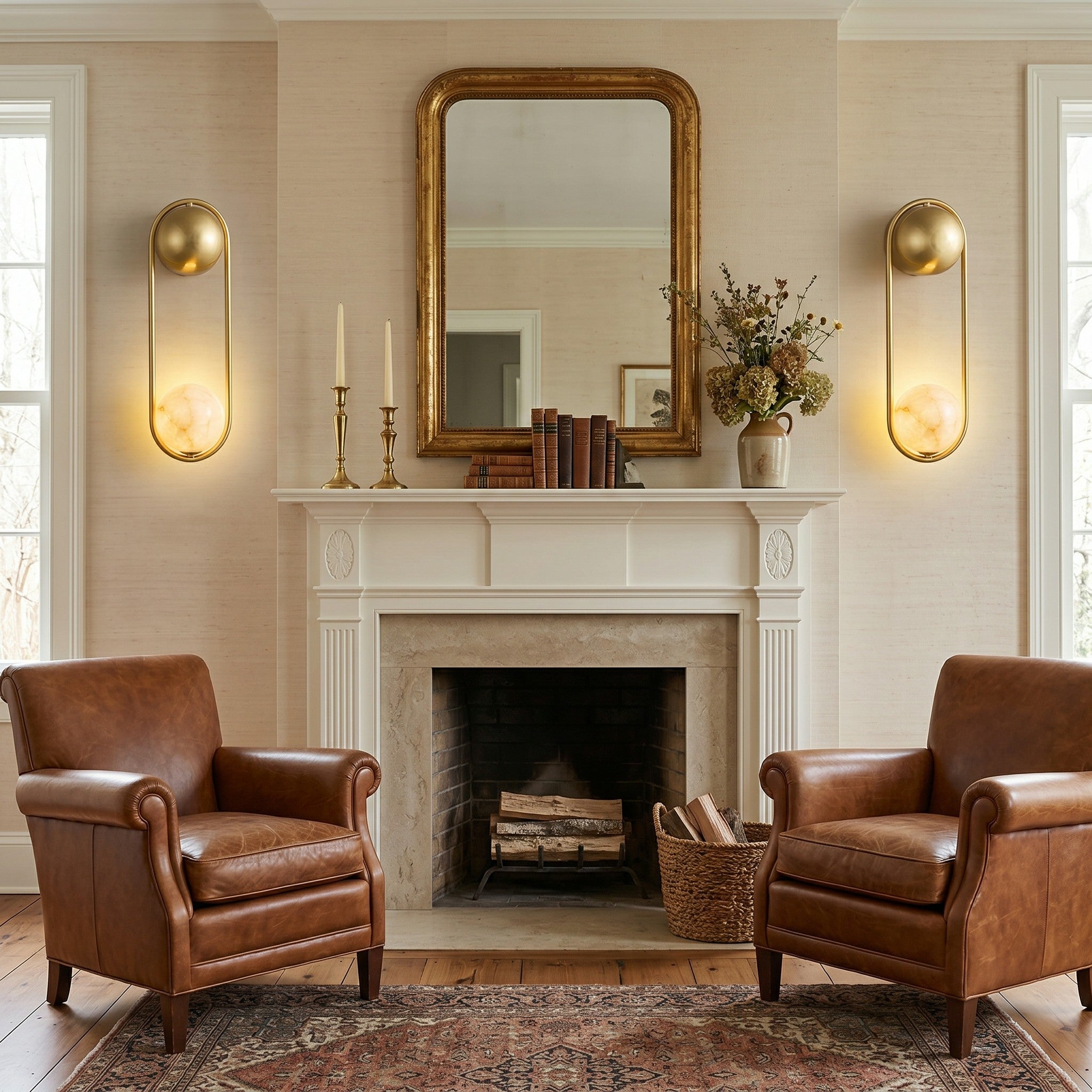 Mila Alabaster Wall Sconce