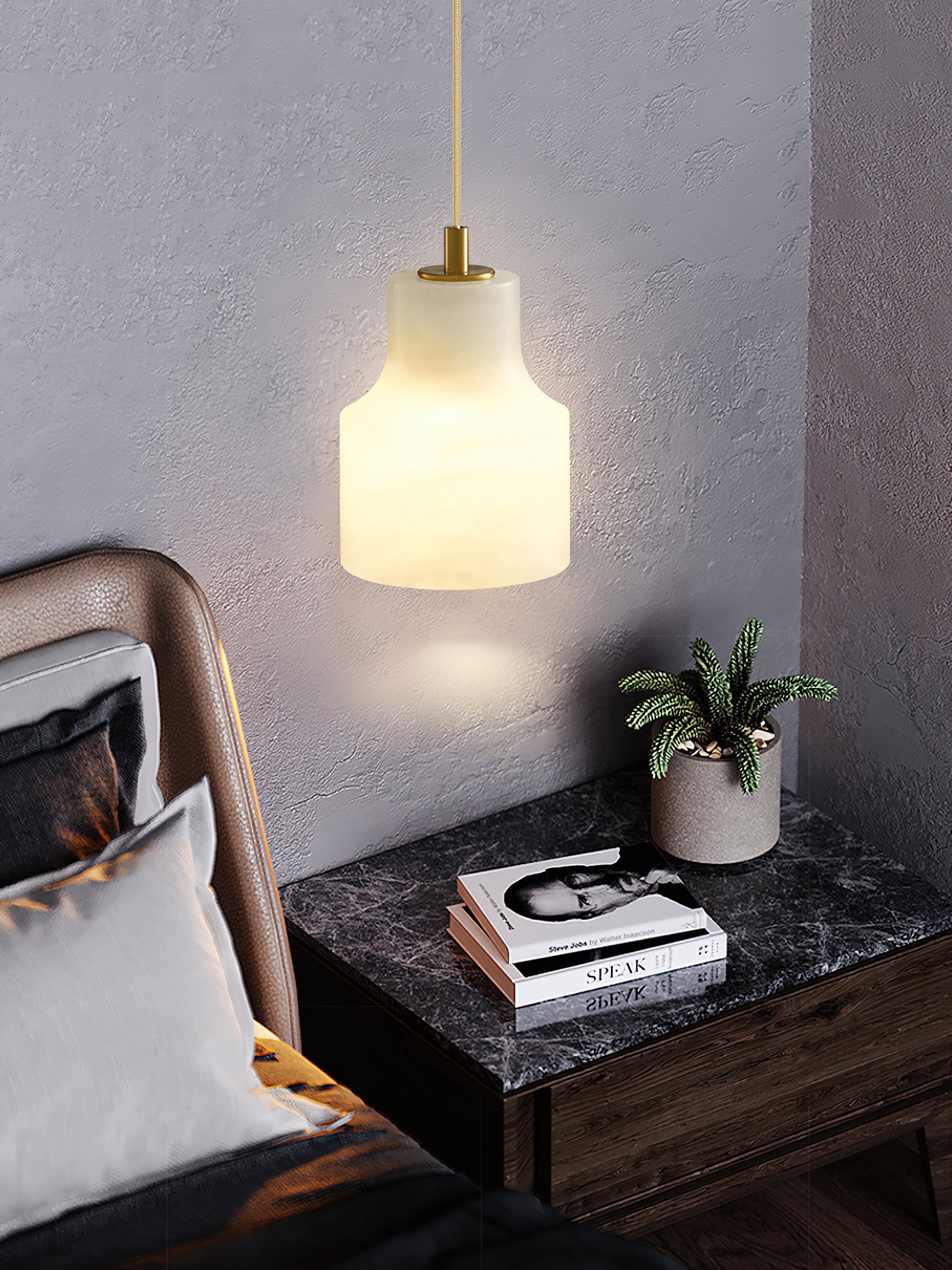 Millson Alabaster Pendnat Light