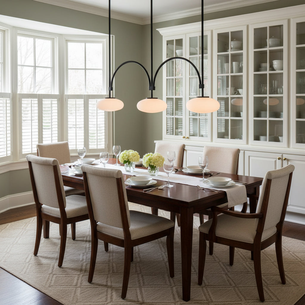 Milo Linear Brass Glass Pendant Lamp