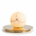 Load image into Gallery viewer, Mini Alabaster Moon Table Lamp
