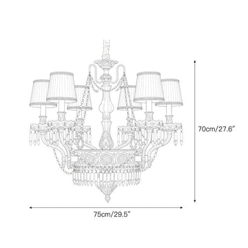 Minka Aston Chandelier – detail 3 — Dimension drawings 1