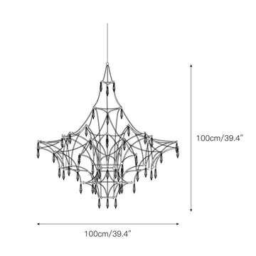 Mira Chandelier – detail 3 — Dimension drawings 1