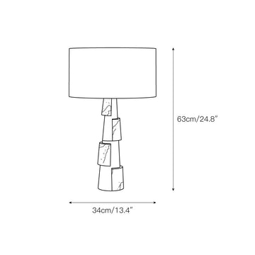 Misha Table Lamp – detail 3 — Dimension drawings 1