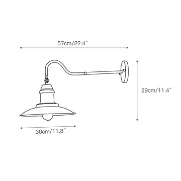 Moddeny Wall Lamp – detail 4 — Dimension drawings 2