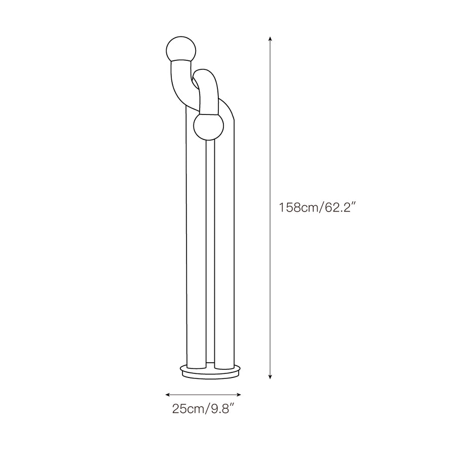 Modulation Floor Lamp – detail 3 — Dimension drawings 1
