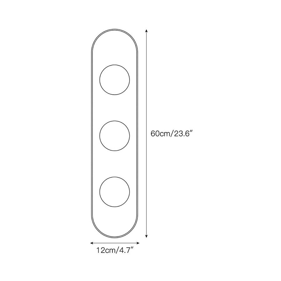 Modulo Alabaster Wall Sconce – detail 5 — Dimension drawings 3