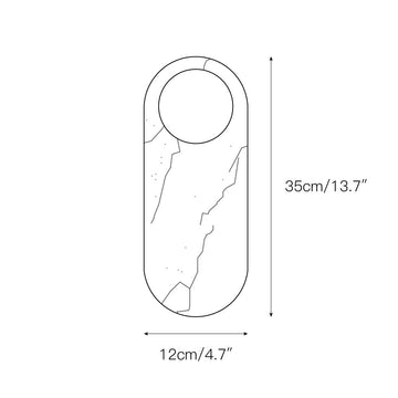 Modulo Marble Wall Lamp – detail 4 — Dimension drawings 1