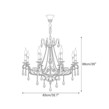 Monaco Chandelier – detail 4 — Dimension drawings 2