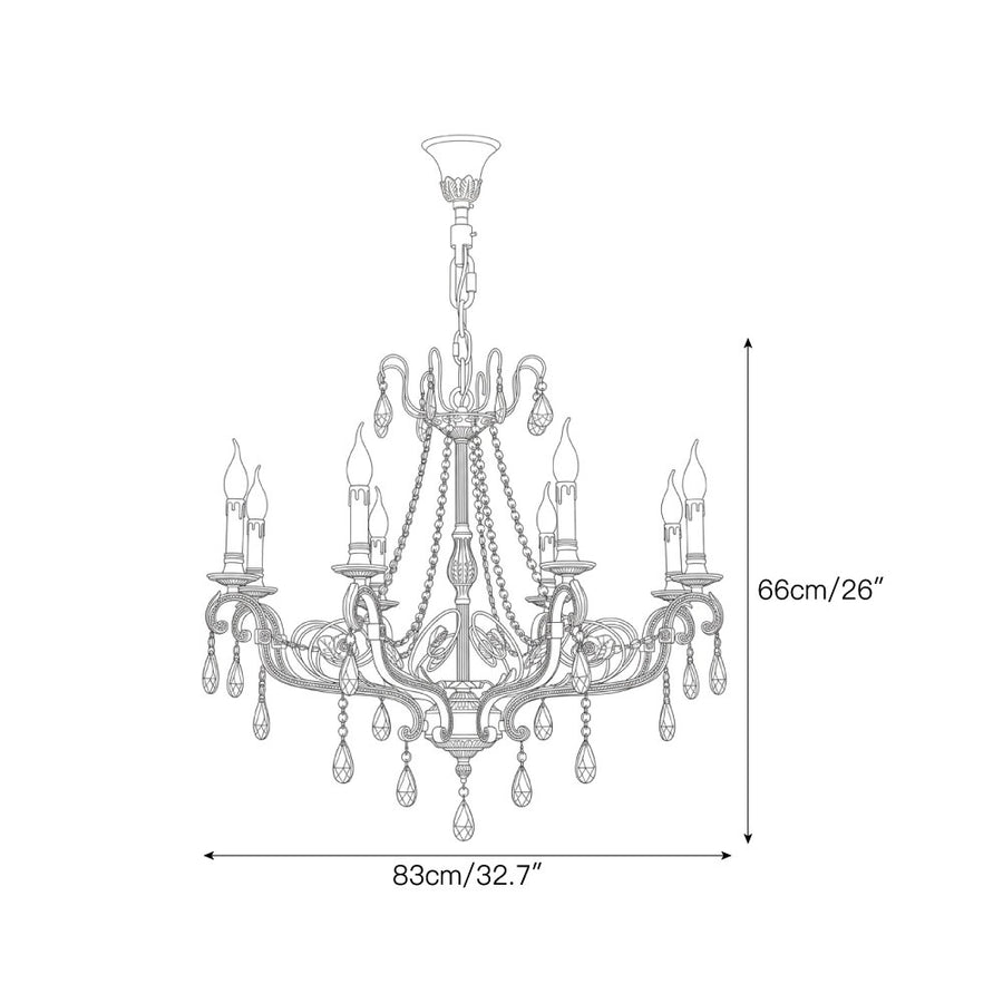 Monaco Chandelier – detail 4 — Dimension drawings 2
