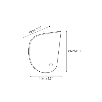 Monet Onyx Wall Lamp – detail 3 — Dimension drawings 1