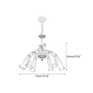 Montclair Chandelier – detail 3 — Dimension drawings 1