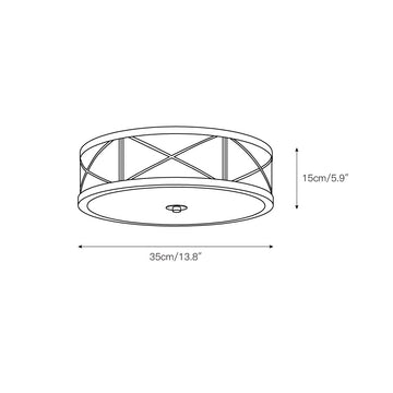 Montpelier Ceiling Light – detail 3 — Dimension drawings 1