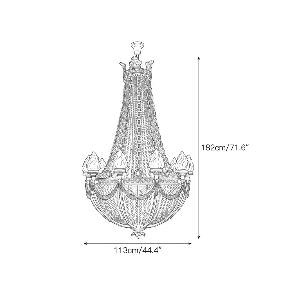 Montpellier Crown Crystal Chandelier – detail 3